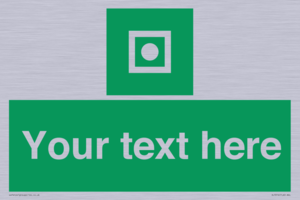 Custom sign safe condition Shipboard general alarm